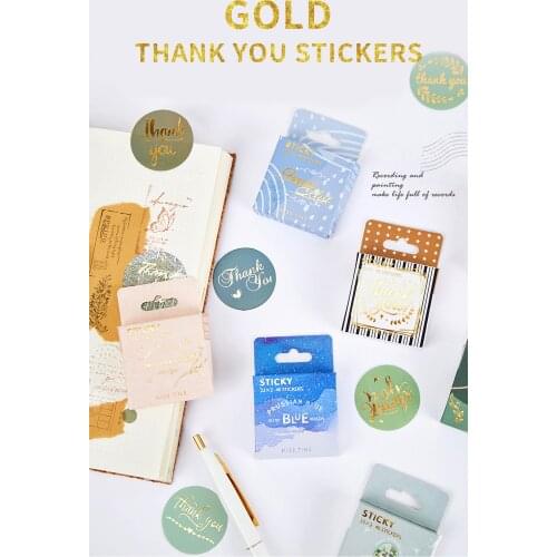 Thank you stickers Gift Sealing Sticker 46pcs 8 Design Decorative Diary Scrapbooking Festival Birthday Party stationery Labels