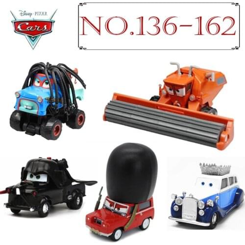 No.136-162 Disney Pixar Cars 3 2 1 METAL Diecast cars 1:55 Rare car collection toys for Children boys Royal Police Truck Mater