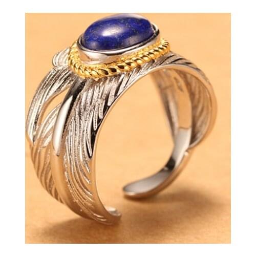 7*9mm 925 STERLING SILVER feather Semi Mount Bases Blanks base blank ring Setting set jewelry findings (without stone) A2523