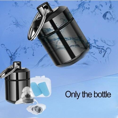 Outdoor Portable Aluminum Alloy Small Medicine Bottle Waterproof Aluminum Ring, And With Sealed Metal Can Key H0E9