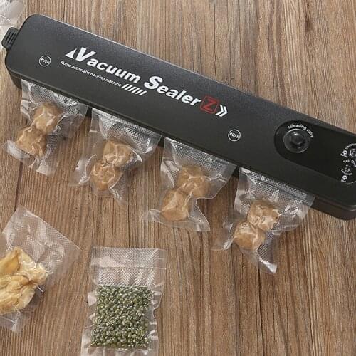 EU/UK Kitchen Vacuum Food Sealer Food Sealing Machine Automatic Commercial Household Vacuum Sealer Packaging Machine 10Pcs Bags
