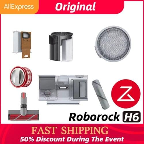 2020 Original Roborock H6 Vacuum Cleaner Charger Power Adapter Dust Bags Main Brush Filter Floor Brush Accessories