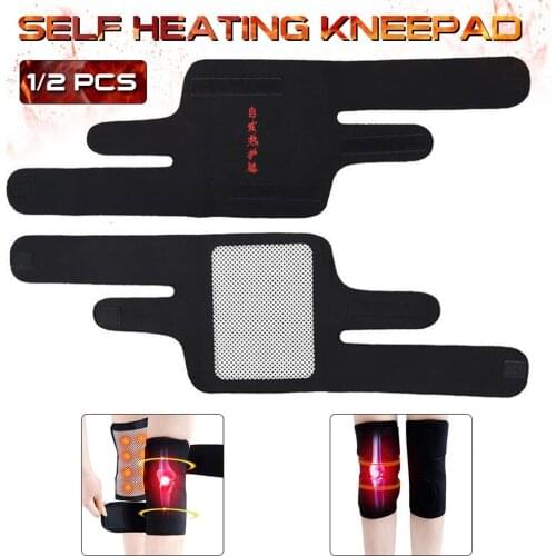 1 Pair Self Heating Knee Pads Magnetic Therapy Kneepad Pain Relief Arthritis Breathable Protective Support Patella Knee Sleeves