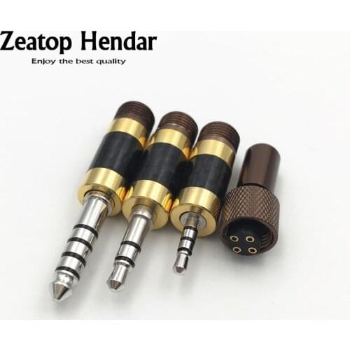 10Set Rhodium Plated 4.4mm 3.5mm 2.5mm Balanced Audio Plug 3 in 1 DIY HIFI Earhone Cable Kits Adapter for DITA AWESOME LN005924