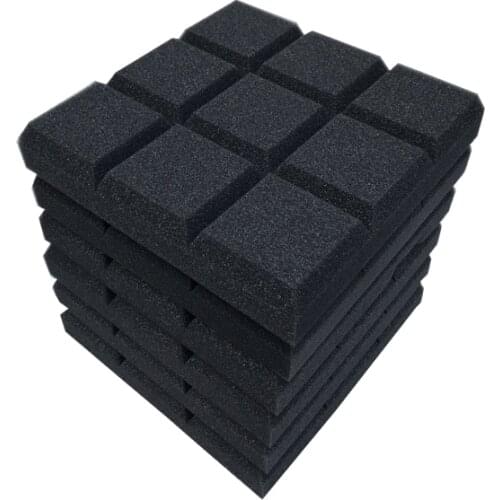12/24Pcs 30x30x5cm Sudoku Acoustic Foam Studio Acoustic Soundproof Foam Pyramid Sound Absorption Panel Tile Wedge Sealing Strip