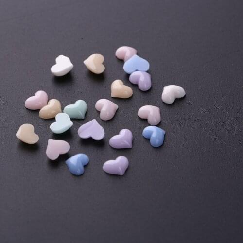 40pcs Love Heart Nail Rhinstones Colorful Stones Gems For Nail Art Decoration Manicure Tips Strass Nail Art Accessory