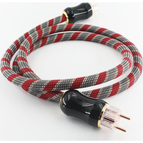 GREY KNIGHT 17mm OCC Audiophile HiFi Audio Amplifier Power Cable AU / EU / US Three Power High Current Decoder Connection Cable