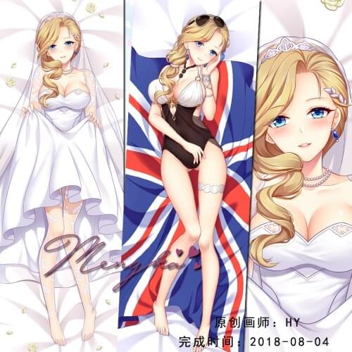 Azur Lane Hood Game Dakimakura Hugging Body Pillow Case Otaku Pillow Long Cushion Cover Cosplay Home Decorate Birthday Gifts