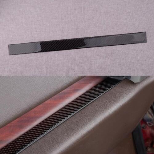 Car Carbon Fiber Black Inner Co-pilot Storage Slot Mat Trim Cover Fit For Ford F150 2020 2019 2018 2017 2016 2015