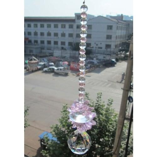 Garland Chakra Spectra Rainbows Maker Suncatcher Crystal Pendulum Lamp Prism Feng Shui Pendant 10'' M02152