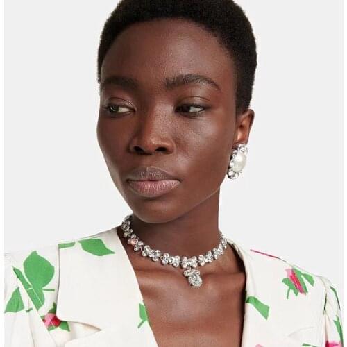 New Perfect Quality Glass Crystal Drills Sexy Choker Jewelry For Women Fashion Statement Necklace Accessories