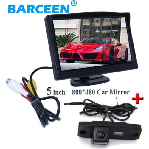 Sunvisor placement car screen monitor+auto car reserve camera for Hyundai Elantra Terracan Tucson Accent/For Kia Sportage R 2011