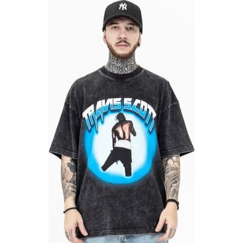 Mens Summer New Style Hip hop printing Short sleeve T-shirt man
