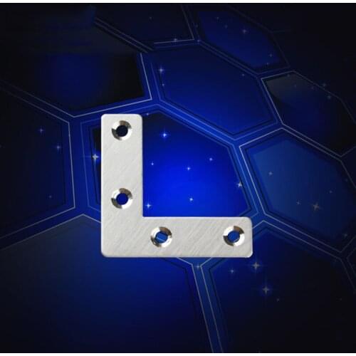Stainless steel 50*50*14mm L-shaped,corner bracket,fixed 90 angle wildebeest,fittings Connectors ,Furniture Hardware CP405
