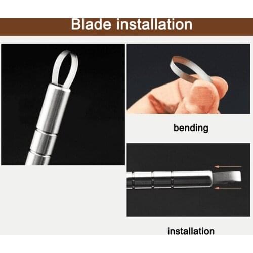 New Hair Tattoo Trim Hair Razor Pen Set For Hair Design Stainless Steel Hair Styling Eyebrows Beards Razor Tool SCI88