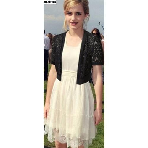 New fashion summer women lace small shawl wild short openwork cardigan short coat M-5XL,black,white