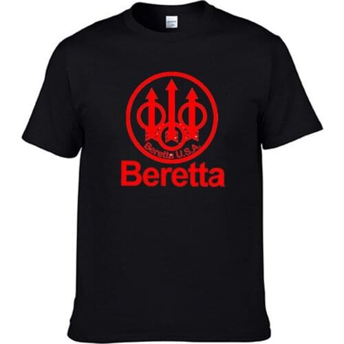 New Mens T-shirt Beretta 92 m9 Gun Tshirt Jungle Sniper Rifle Rifle Gun Equipment Logo Mens Military Style T-shirt
