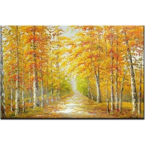 NEW 100% hand-painted oil painting high quality wall landscape pictures for living room DM-15102002