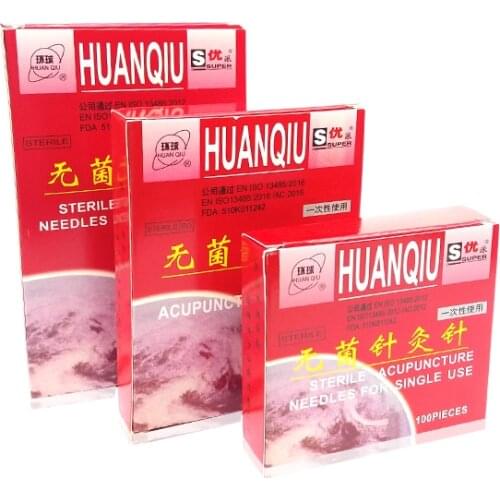 New HuanQiu Disposable Sterile Acupuncture Needle acupuntura ZhenJiu Needle For Single Use 100pcs Per Pack