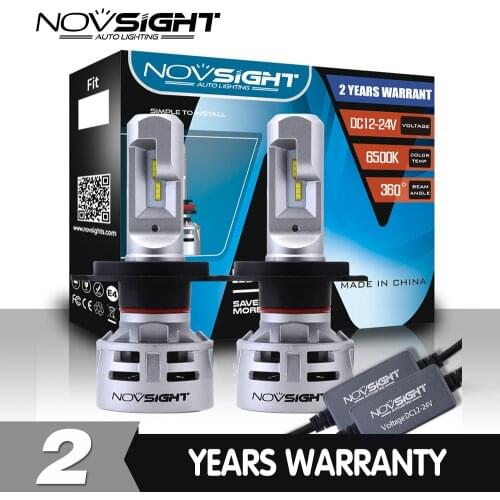 Novsight H7 LED H4 High/low beam H11 Fog Lights H8 H9 HB3/9005 HB4/9006 Universal Car Headlight CSP LED 60W Auto Headlamp Bulbs