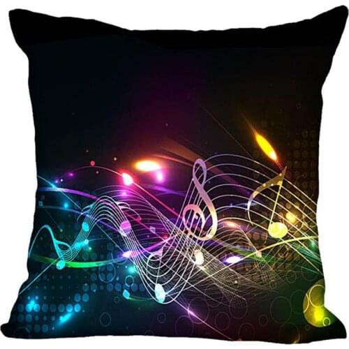 Custom Pillowcase Music Note Zipper Pillow Cover 35X35,45X45,60X60cm(Two Sides) Print Your Pictures Pillow Cases