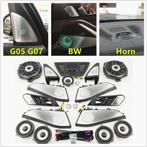 LED Cover Center Control Panel For BMW G05 X5 G07 X7 G06 X6 Series Door Glow Tweeter Cover Lighting Trim Audio MidHorn Speakers
