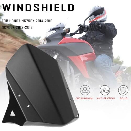 For HONDA NC 700X NC700X 2012-2013 NC 750X Windscreen NC750X 2014-2019 Motorcycle Accessories Windshield Front Guide Plate