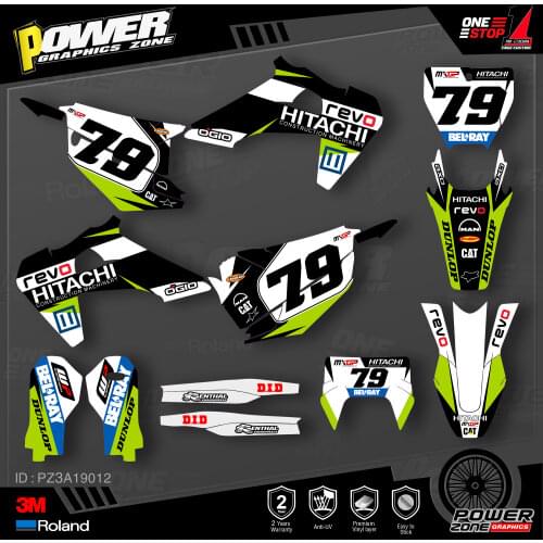 PowerZone Custom Team Graphics Decals 3M Stickers Kit For Husqvarna Decal 2019-N TC FC TX FX FS 2020-N TE FE 125-450CC 12