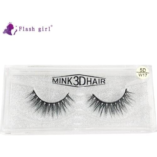 Flash Girl Professional Eyelashes 5D-W17 High Quality 5D Mink Fake Eyelash Handmade Natural Long Eye Lashes Makeup Tool