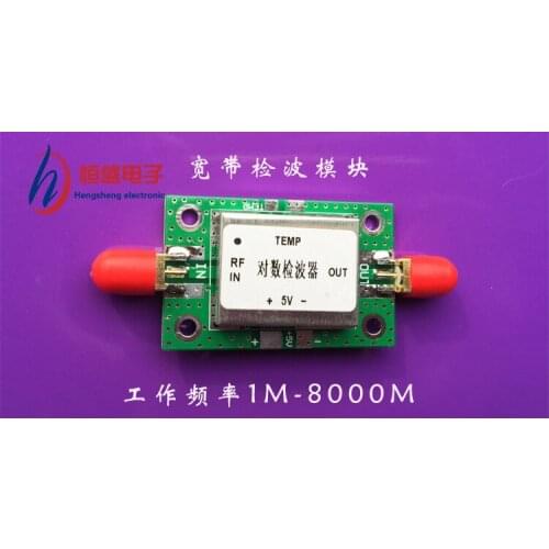 RF Detector AD8318 Logarithmic Detector, RF Power Meter, Detector 1m-8000m