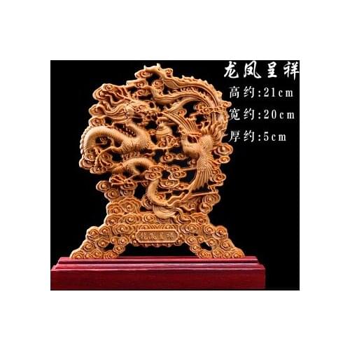 Wood carving Yabo furnishings boutique taihang chenghua dama longevity star maitreya wood carving with natural shape full of tu