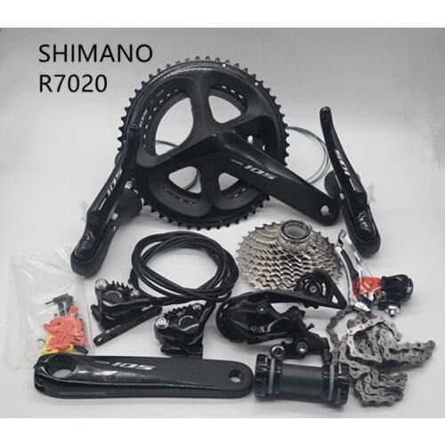 SHIMANO R7020 Groupset 105 R7020 Hydraulic Disc Brake Derailleurs ROAD Bicycle R7020 R7070 shifter 50-34T 52-36T 53-39T