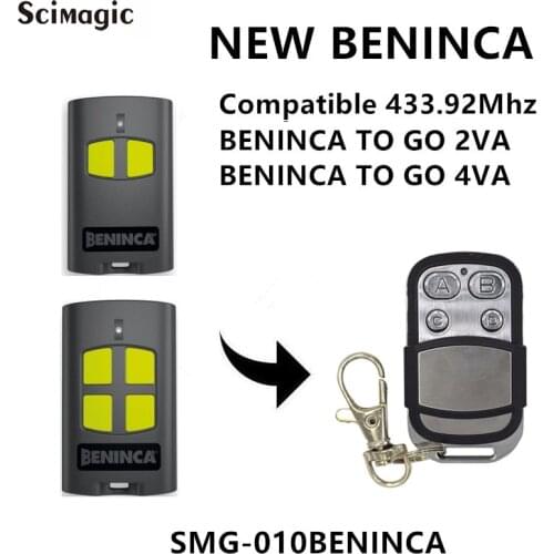 Garage Control 433.92MHZ Rolling Code For BENINCA TO GO 2VA/4VA Door Command Opener