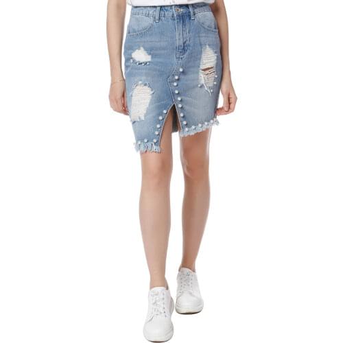 VANESSA SCOTT Denim Skirts For Women