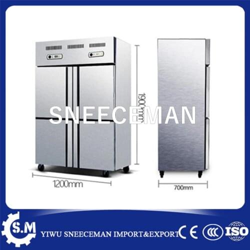 High performance electric 220V mobile home fridge freezer 4 door