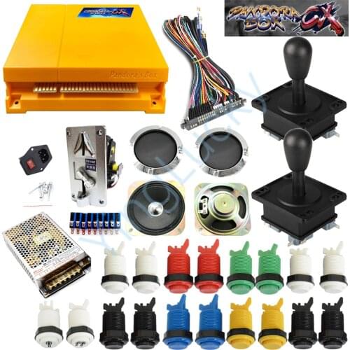 Yinglucky DIY Pandora box cx 2800 in 1 arcade game cabinet machine with jamma board kit with joystick button Happ speaker supply