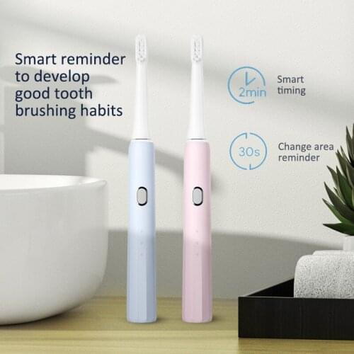 Sonic Electric Toothbrush Adult Ultrasonic Automatic Toothbrush USB Rechargeable IPX7 Waterproof Tooth Brush with 3/7 Brush Head