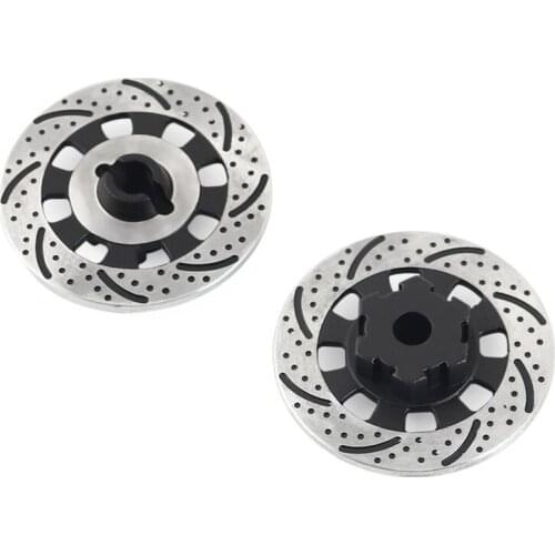 1 Pair Aluminium Alloy Metal Brake Disc Drive Hub for 1/7 Traxxas Unlimited Desert Racer UDR 8569 RC Car Accessories