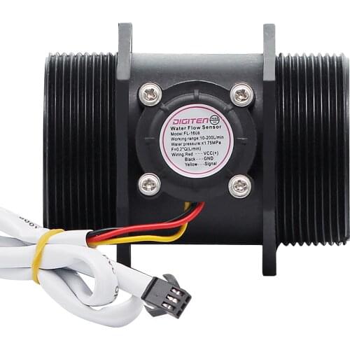 G2" 2 inch Water Flow Hall Sensor Switch Meter Flowmeter Control 10-200L/min Liquid Flow Meter Controller