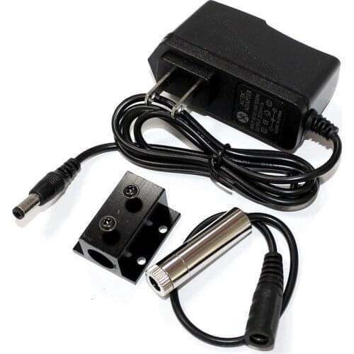 650nm 30mw Line Red laser module with EU Plug AC Adapter and Heatsink