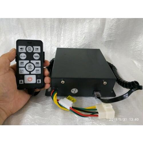 9200E high power 200W car emergency alarm siren amplifiers with remote,microphone,2 lamp control(without speaker)