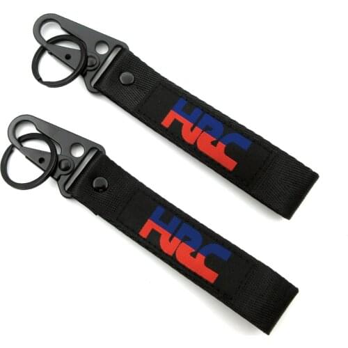 For Honda CBR 600RR 900RR 1000RR F4i F5 Key Chain Universal HRC Logo Motorcycle Embroidery Key Ring Collection Keychain Keyrings