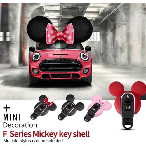 Diamond Mini Key cover F56 key case Miky Key chain Ring Decorating Keychain for Mini Cooper one New F series F56 F55 F60 F54 F57