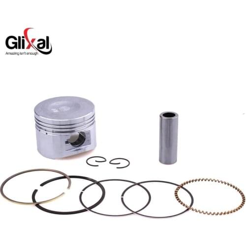 Glixal GY6 125cc 152QMI 52.4mm Piston Kit Ring for TANK ROKETA JALON STRADA TaoTao Peace Moped Scooter ATV Go kart, UTV