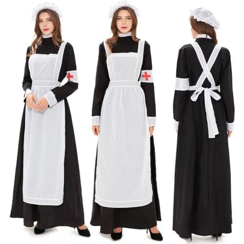 Halloween New Nun Dress Christ Jesus Church Dress Cosplay Servants Maidservant Performance Clothing