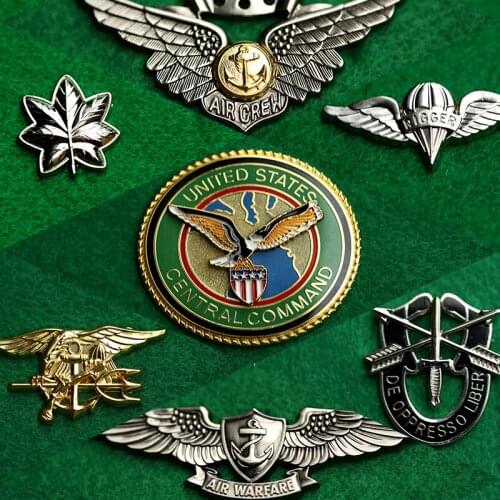 United States US ARMY IDENTIFICATION BADGE AIRBORNE SPECIAL OPERATIONS COMMAND CENTRAL SUPPORT OPERATION PIN INSIGNIA
