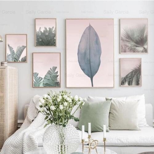 Nordic Style Plant Canvas Painting Monstera Leaf Poster Fresh Wallpaper Picture Craft Printing Decoration Home Living Room