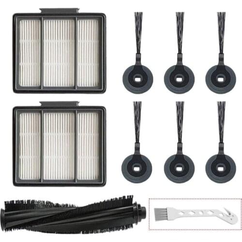 10 Pack Replacement Filter Vacuum Cleaner Vacuum for Shark Ion Robot S87 R85 Rv850 Filter Brush Kit