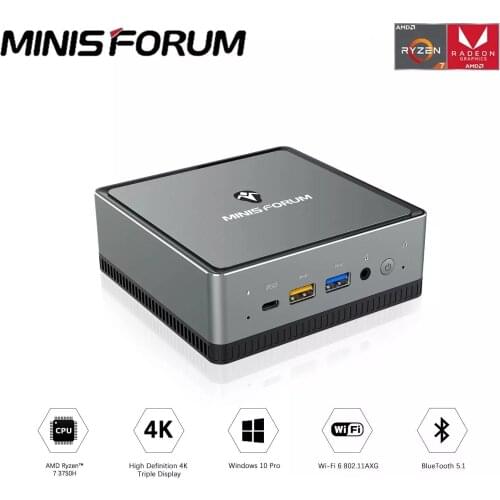 PENPOS Windows 10 Pro Computer PC PK Beelink GTR Mini PC BOX 16GB 512GB AMD Ryzen 5 PRO 2500U 4 Cores WIFI 6 BT5.1 Windows 10 Pr