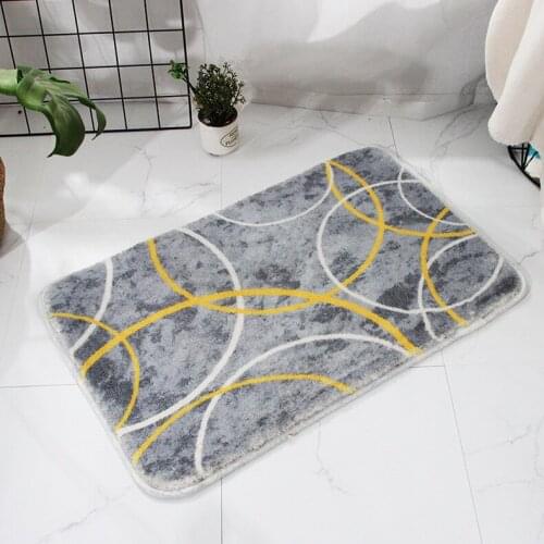 Entrance Door Rugs Rectangle Irregrular Pattern Thick Warm Water Absorption Non-slip Simple Modern Shower Room Kitchen Carpet